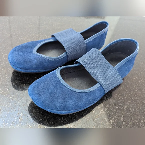 Camper Right Nina Electric Blue Ballet Flats - Picture 2 of 7